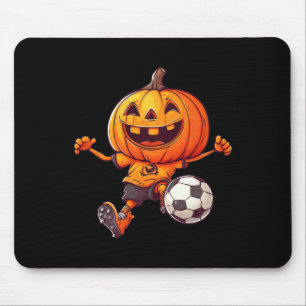 Halloween Pumpkin Skeleton Soccer Footll Costume B Mouse Pad