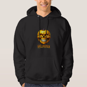 HALLOWEEN PUMPKIN SKULL HOODIE