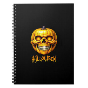 HALLOWEEN PUMPKIN SKULL NOTEBOOK
