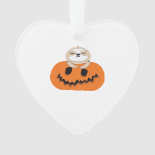 Halloween Pumpkin Sloth Classic T-Shirt Ornament