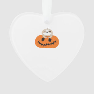 Halloween Pumpkin Sloth Classic T-Shirt Ornament
