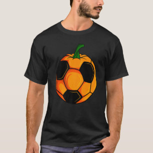 Halloween Pumpkin Soccer Ball Player Ball Team Spo T-Shirt