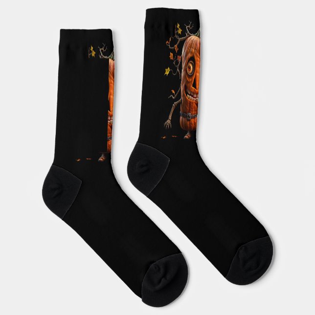 Halloween Pumpkin Socks (Right)