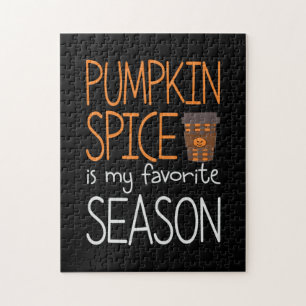 Halloween Pumpkin Spice Is My Favourite Season Jigsaw Puzzle