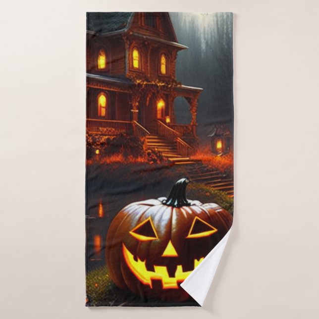 Halloween/pumpkin/spooky/fall  bath towel (Bath Towel)