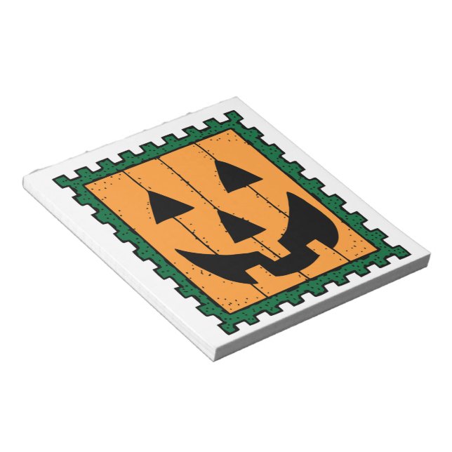HALLOWEEN PUMPKIN STAMP NOTEPAD (Angled)