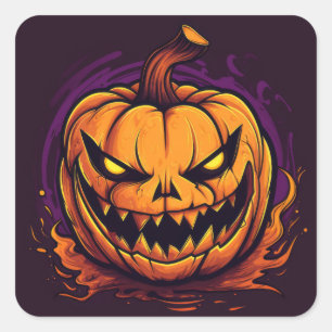 Halloween Pumpkin Stickers