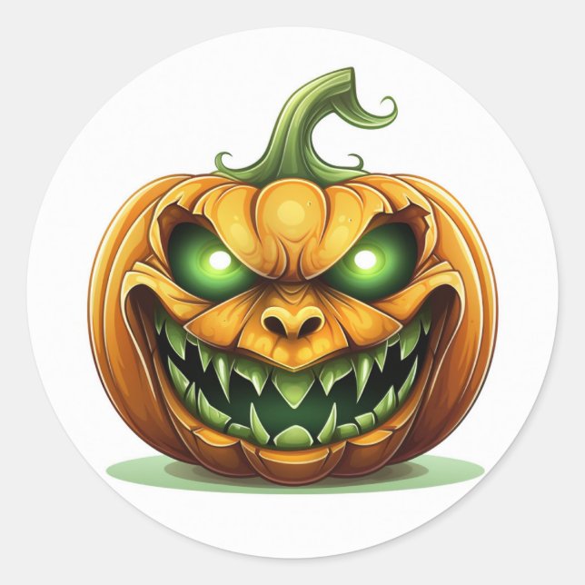 Halloween Pumpkin Stickers (Front)