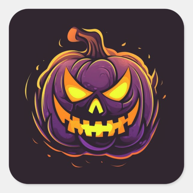 Halloween Pumpkin Stickers (Front)