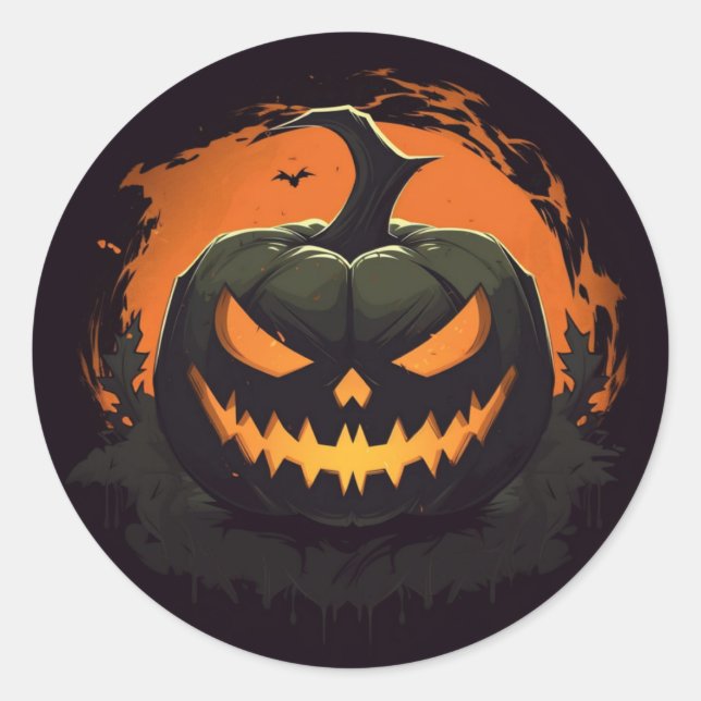 Halloween Pumpkin Stickers (Front)