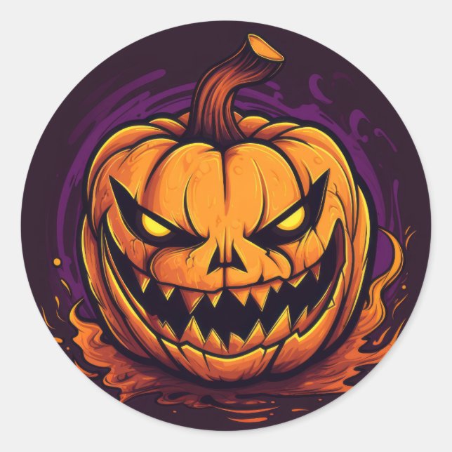 Halloween Pumpkin Stickers (Front)