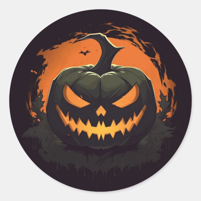 Halloween Pumpkin Stickers (Front)