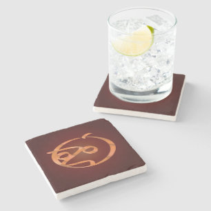 Halloween pumpkin stone coaster