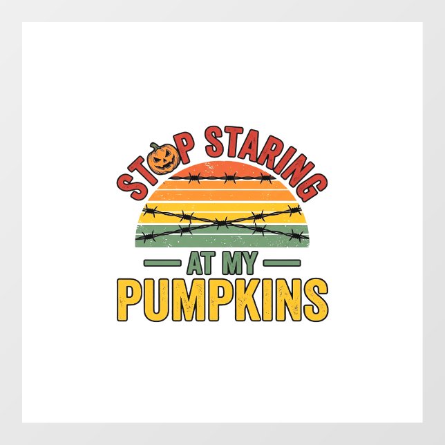 Halloween Pumpkin Stop Staring Funny Vintage_1 (Sheet)