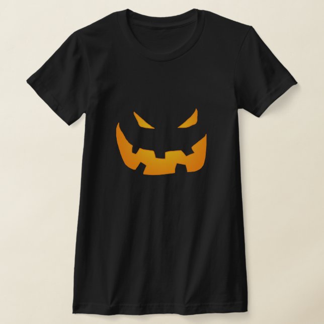 Halloween Pumpkin T-Shirt (Laydown)