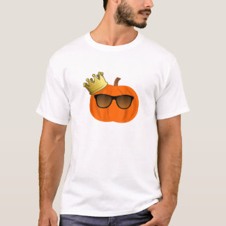 Halloween Pumpkin T-Shirt Pum King w Crown and Sun