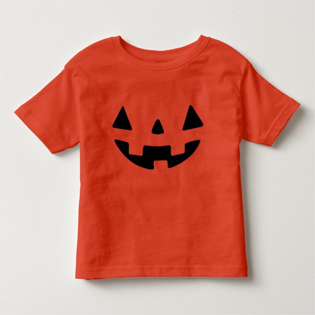 Halloween Pumpkin Toddler T-Shirt (Front)