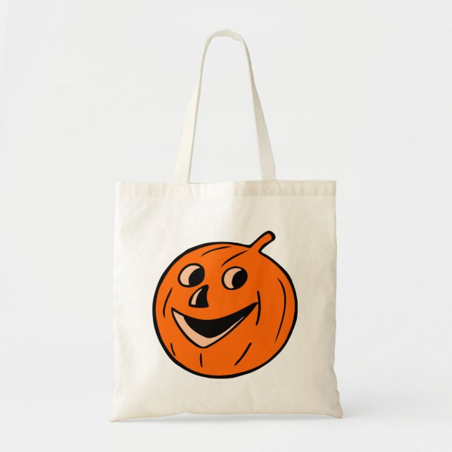 Halloween Pumpkin Tote Bag (Front)