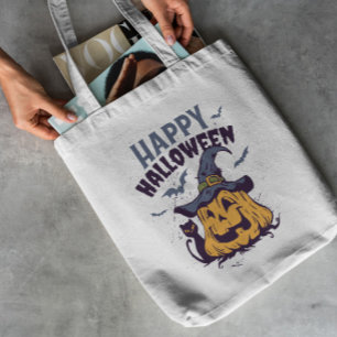 Halloween Pumpkin Tote Bag