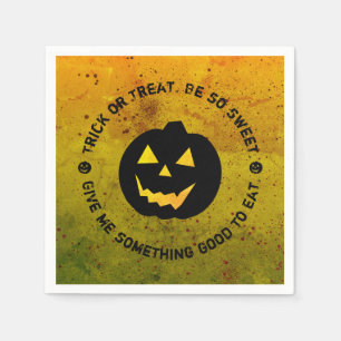 Halloween Pumpkin Trick or Treat Paper Napkins