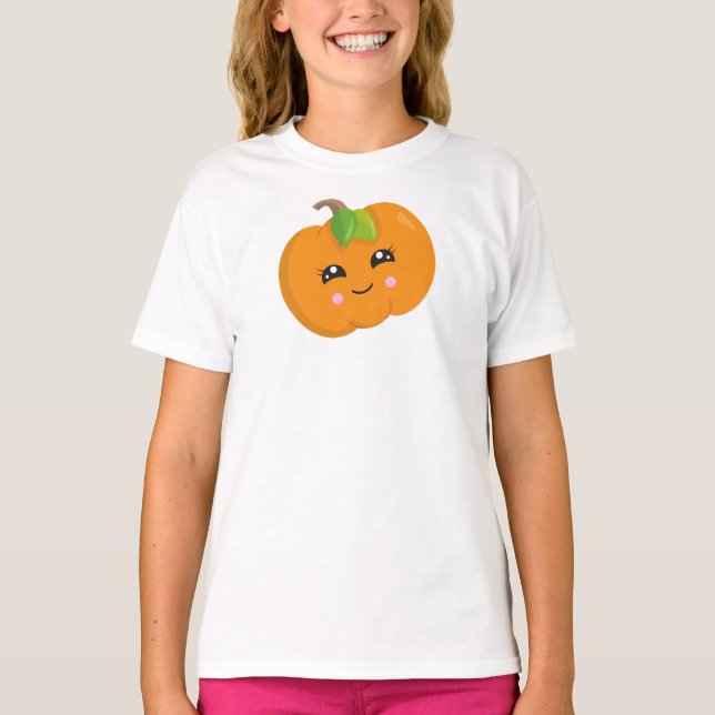 Halloween Pumpkin, Trick Or Treat, Smiling Pumpkin T-Shirt (Front)