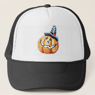 Halloween Pumpkin Trucker Hat