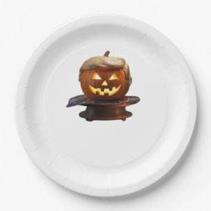 Halloween, Pumpkin Trumpkin, Make Halloween Great Paper Plate