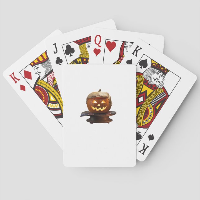 Halloween, Pumpkin Trumpkin, Make Halloween Great  Playing Cards (Back)