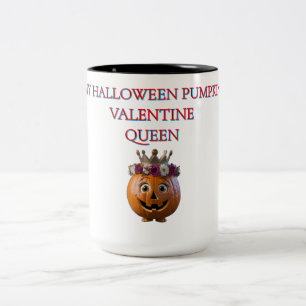 Halloween Pumpkin Valentine Queen Mug