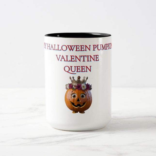 Halloween Pumpkin Valentine Queen Mug (Center)