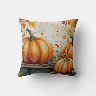 Halloween Pumpkin Vibes design Cushion