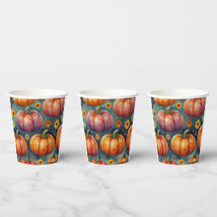 Halloween Pumpkin Vibes designer  Paper Cups