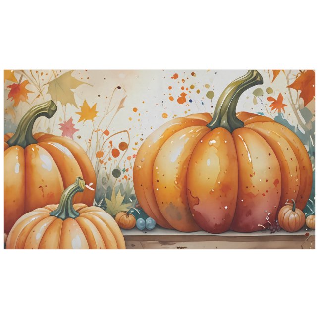 Halloween Pumpkin Vibes  Tablecloth (Front (Horizontal))
