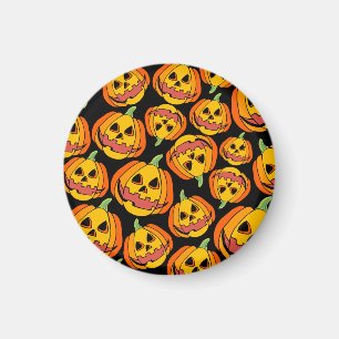 Halloween Pumpkin: Vintage Autumn Symbol Magnet