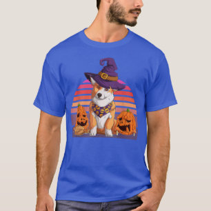 Halloween Pumpkin Welsh Corgi Costume Dog Lover Co T-Shirt