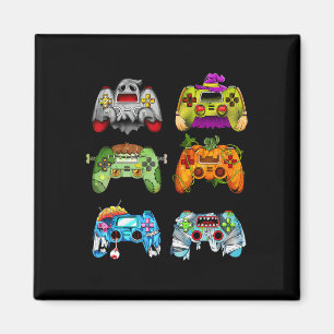 Halloween Pumpkin Witch Gaming Controllers Zombie  Magnet