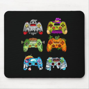 Halloween Pumpkin Witch Gaming Controllers Zombie  Mouse Pad