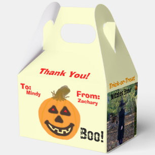 Halloween Pumpkin Witch Godfather Groovy Thank You Favour Box