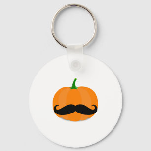 halloween pumpkin with beard key ring