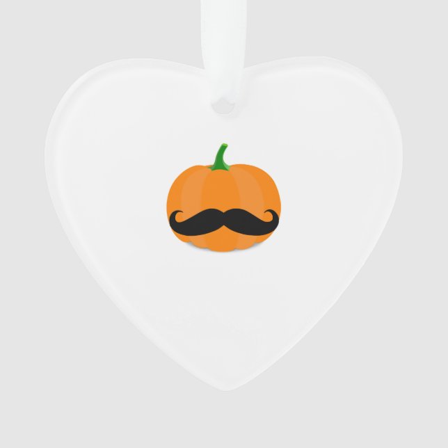 halloween pumpkin with beard ornament (Front)