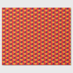 halloween pumpkin wrapping paper