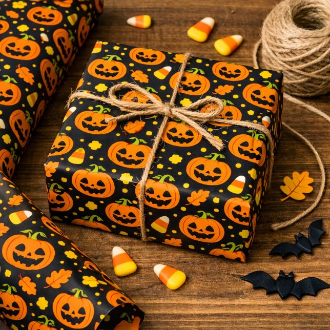 Halloween Pumpkin Wrapping Paper (Creator Uploaded)