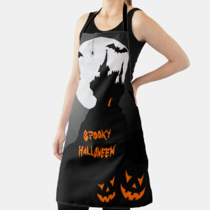 Halloween Pumpkins and Bats Apron
