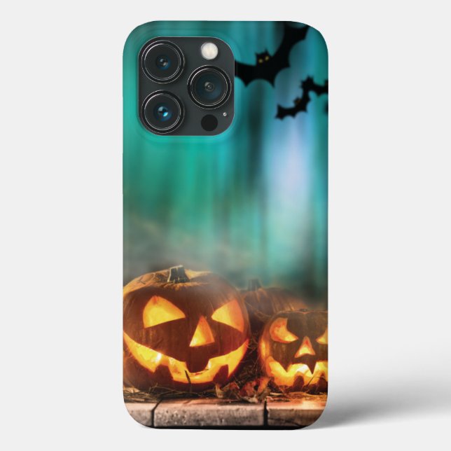 Halloween pumpkins and bats   Case-Mate iPhone case (Back)