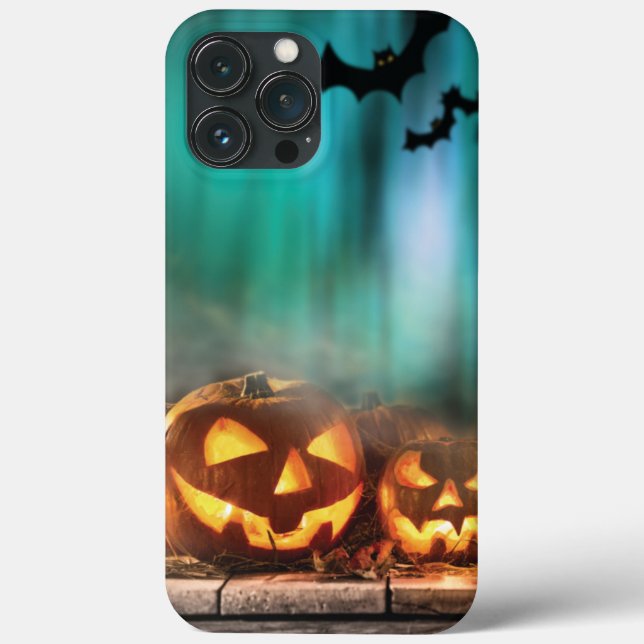 Halloween pumpkins and bats   Case-Mate iPhone case (Back)