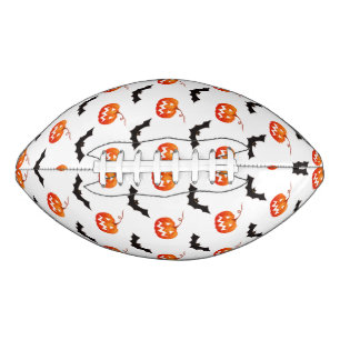 Halloween Pumpkins and Bats, Trick or Treat, Boo Football