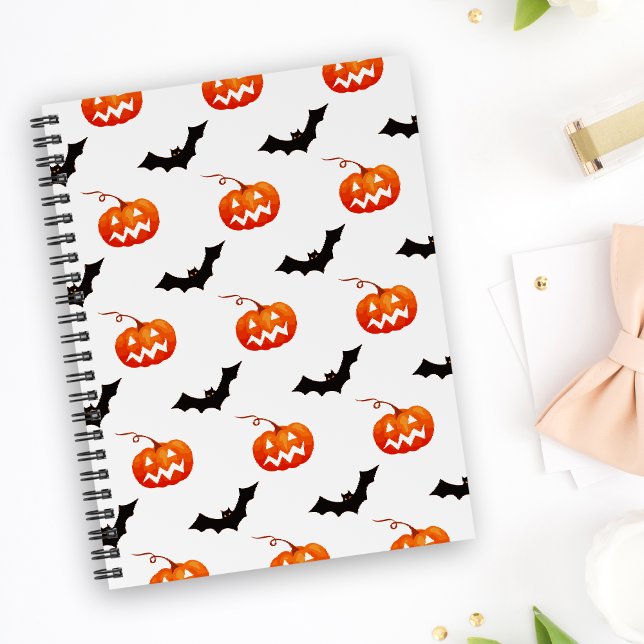 Halloween Pumpkins and Bats, Trick or Treat, Boo Notebook (Creator Uploaded)