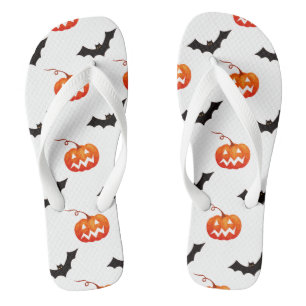 Halloween Pumpkins and Bats, Trick or Treat, Boo Thongs