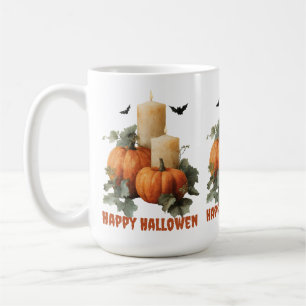 Halloween Pumpkins and Candles Art Coffee Mug