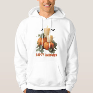Halloween Pumpkins and Candles Art Hoodie